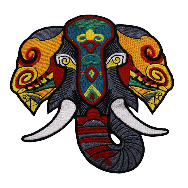 Elephant Sew On Embroidery Patch